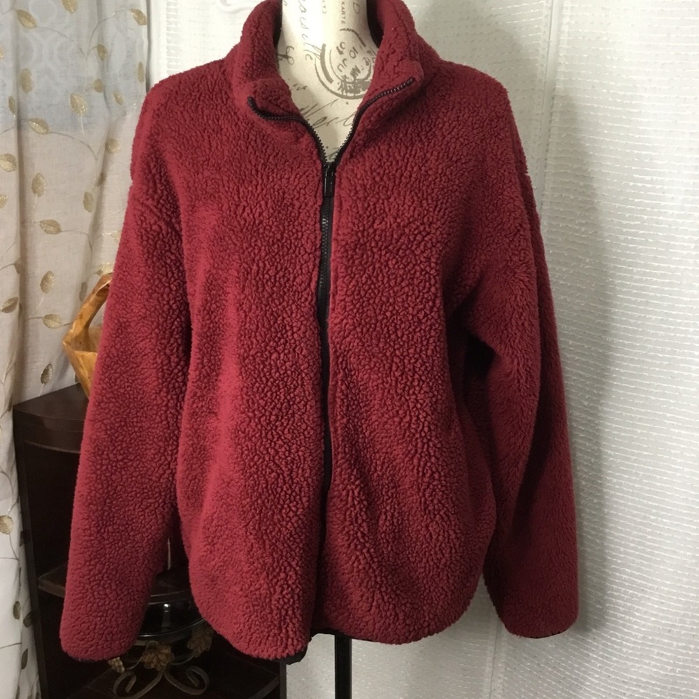 Victoria’s Secret PINK Front Zip Sherpa Teddy Jacket